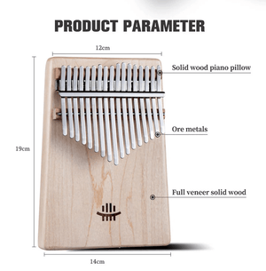 17-Key Maple Kalimba | Classic Flat Board