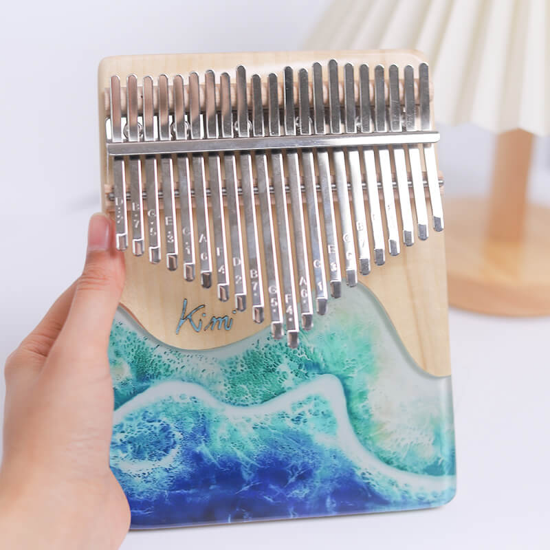 Kimi Glow Ocean Kalimba 17/21 Keys | Acrylic Thumb Piano | NON-Screen